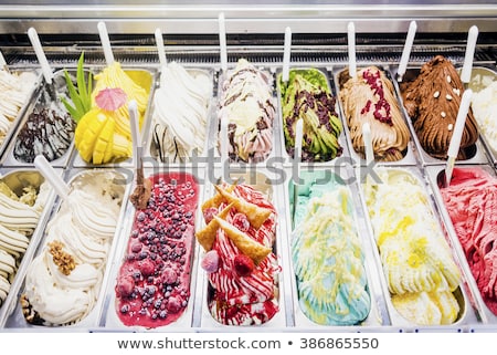 ストックフォト: Selection Of Ice Cream Flavors