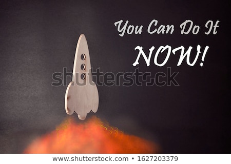 Stockfoto: I Can Do It Text On School Board