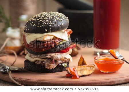 Сток-фото: Four Colourful Healthy Burgers