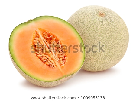 Stock photo: Halved Cantaloupe Melon