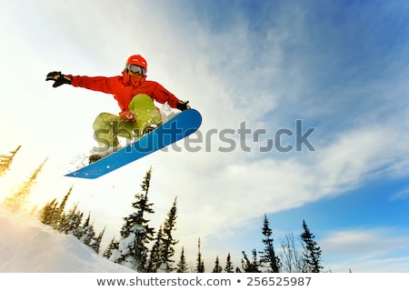 Stok fotoğraf: Enç · adam, · snowboard