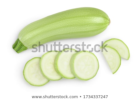 Foto stock: Sliced Green Zucchini