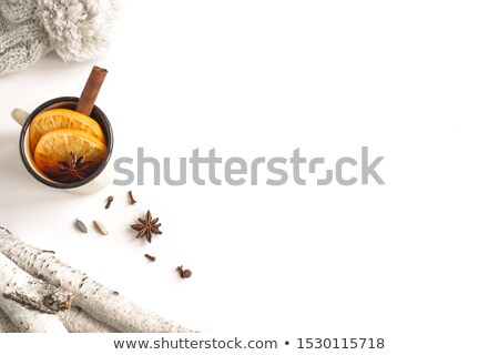 Zdjęcia stock: Wine Composition On Rustic Background Flat Lay Top View