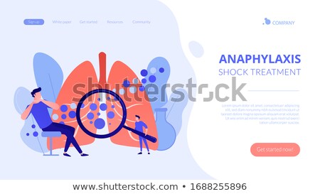 Zdjęcia stock: Anaphylaxis Concept Landing Page