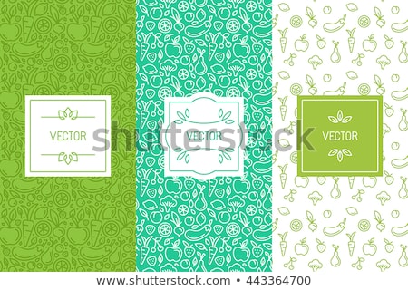 Foto stock: Healthy Food Seamless Pattern Vector