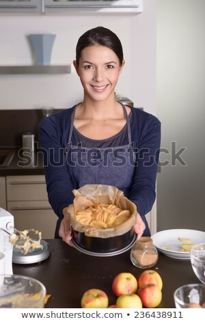 Zdjęcia stock: Young Woman Presenting Apple