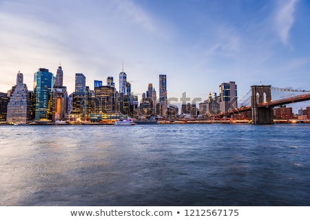 Stok fotoğraf: Building Crane Skyscrapers Skyline New York City Ny