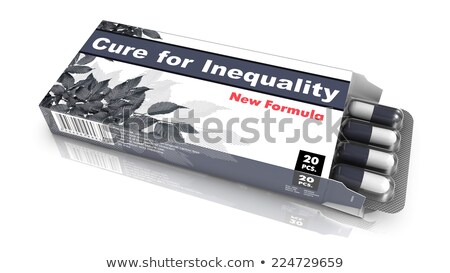 Сток-фото: Cure For Inequality - Blister Pack Tablets