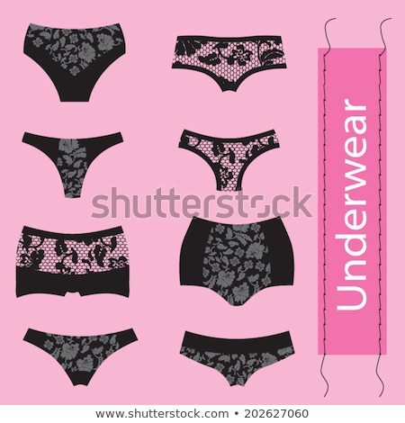 Stock photo: Black Lace Panties