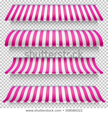 Stok fotoğraf: Colored Awnings Set Eps 10