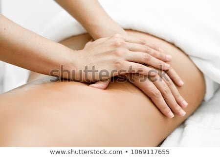 Zdjęcia stock: Woman Receiving A Back Massage From Masseur