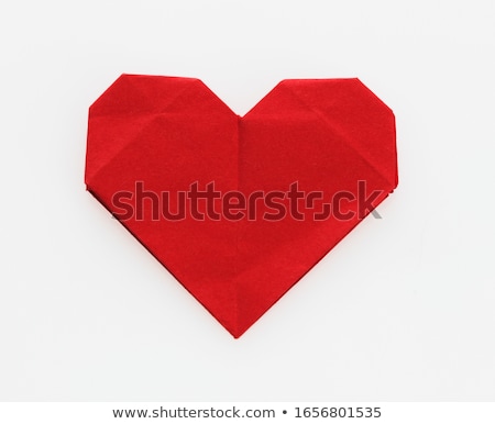 Stok fotoğraf: Heart Shape On Paper Craft