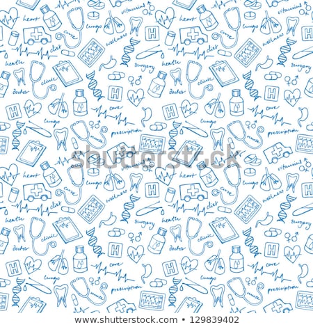 Stock fotó: Pharmacy Medical Background Health Care Vector Medicine Illustration