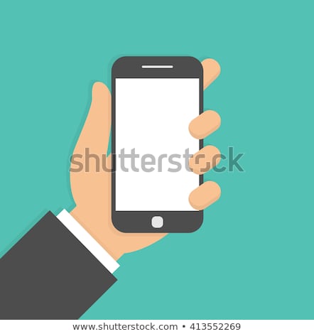 Stock fotó: Cartoon Smart Phone Isolated Illustration