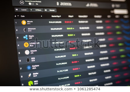 Stockfoto: Growth Bitcoin Graph Growth Of Cryptocurrency Virtual Money