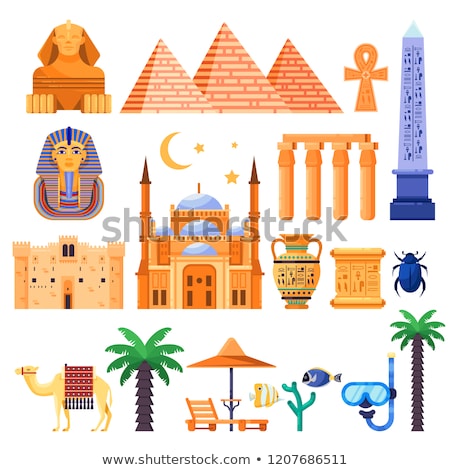 Stockfoto: Egypt Flat Icons Set