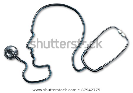 Zdjęcia stock: Medical And Health Care Concept Represented By Stethoscope And Heart Icon Vector Illustration Isola