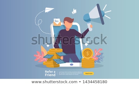 Stock photo: Affiliate Marketing Concept Landing Page