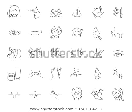 Stok fotoğraf: Lips Icon Set