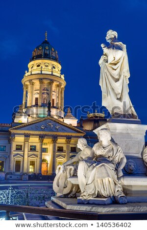 Schiller Statue In Berlin Сток-фото © elxeneize