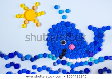 Stock photo: World Plastic From Color Caps