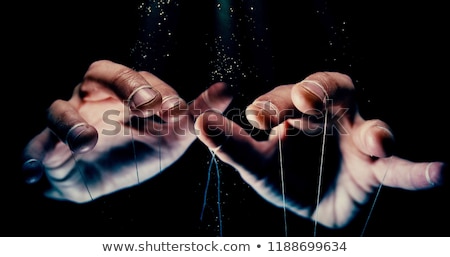 Stock foto: Puppeteer And Puppet Business