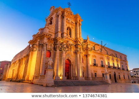 Stok fotoğraf: Duomo Di Siracusa - Syracuse Catholic Cathedral Sicily Italy