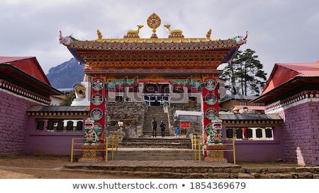 Stok fotoğraf: Buddhist Monastery Door In Nepal