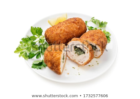 Foto stock: Crispy Roll And Herb Butter