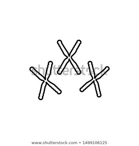 ストックフォト: Chromosomes Line Icon