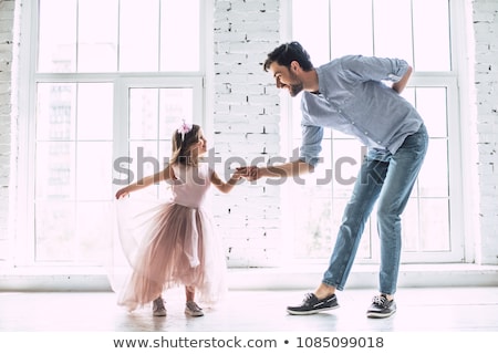 Stockfoto: Happy Father And Daughter