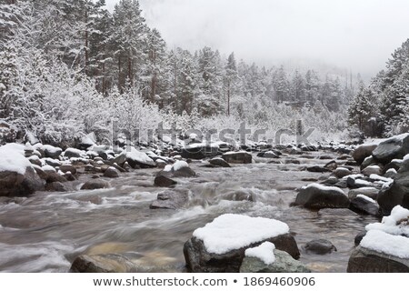 [[stock_photo]]: Fog And Snow On Coastal Mountains