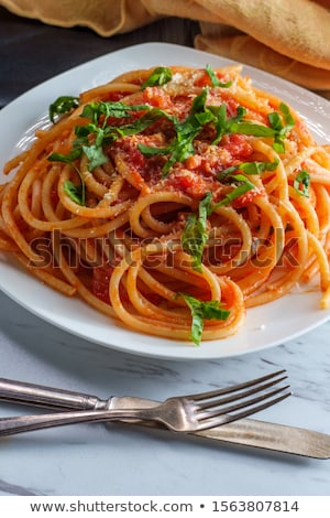 Stock photo: Spaghetti Alla Marinara Spaghetti With Tomato Sauce