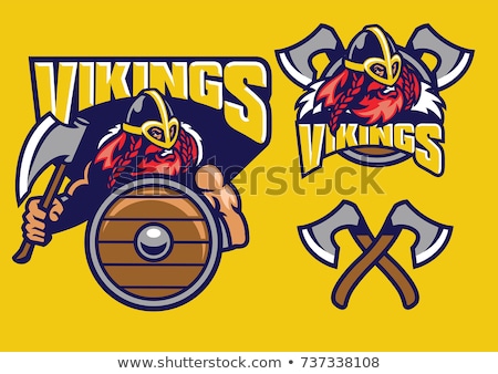 Stock fotó: Viking Warrior Mascot