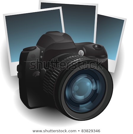 Three Professional Camera Lenses Foto stock © hugolacasse