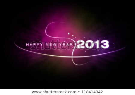 [[stock_photo]]: Purple New Year Card 2012 With Back Light