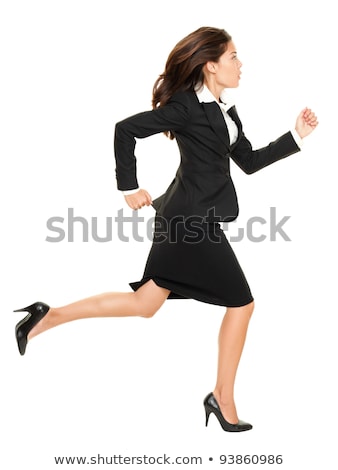 Stok fotoğraf: Business Woman Running