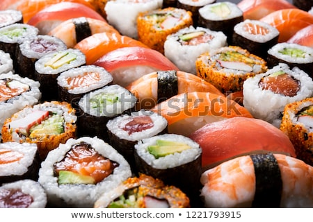 Stock photo: Assorted Sushi Rolls