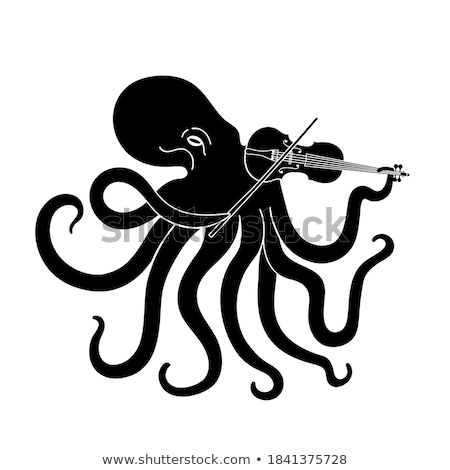 Imagine de stoc: Funny Monster Violinist
