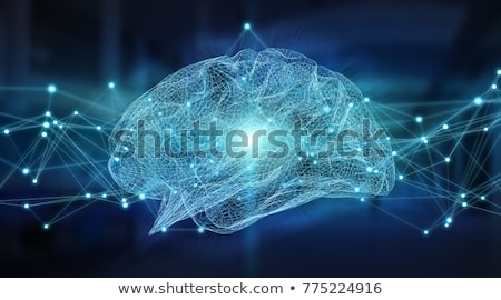 Stockfoto: 3d Rendered Illustration - Active Brain