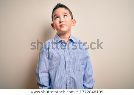 Сток-фото: Boy Looks Up Smiling