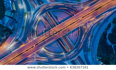 Stock photo: Night In The City Top View