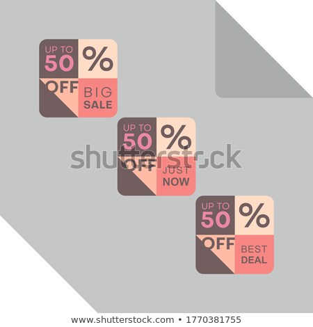 Stockfoto: Christmas Sale Ad Designed In A Modern Flat Style