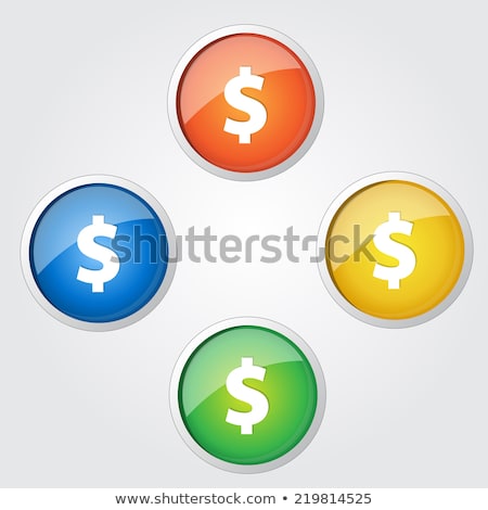 Stockfoto: Dollar Currency Sign Circular Purple Vector Web Button Icon