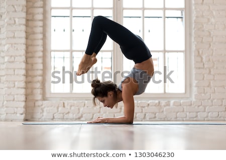 ストックフォト: Portrait Of A Beautiful Flexible Girl Gymnast