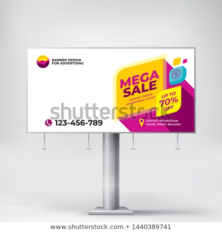 Stock photo: Mega Sale Stylish Modern Marketing Discount Banner