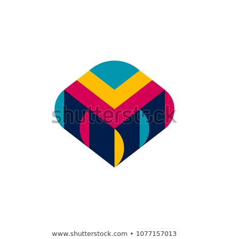 Stock fotó: Decorative Logo Template Or Icon Of Textile Piece With Fringe