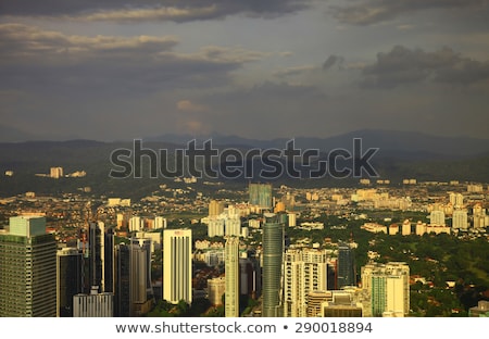 Foto stock: Kuala Lumpur Cityscape Panoramic View Of Kuala Lumpur City Skyline At Night Viewing Skyscrapers Bui