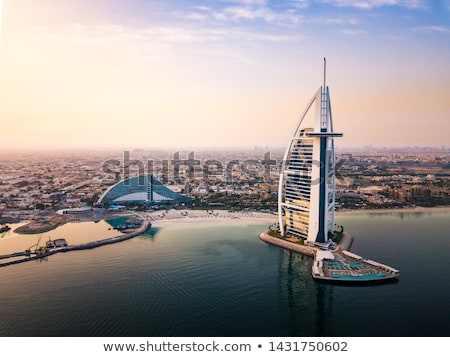 Stock fotó: Burj Al Arab Hotel On Jumeirah Beach In Dubai