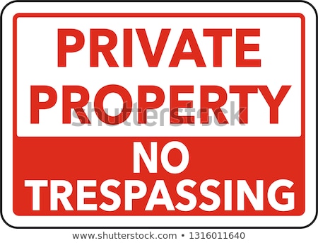 Stockfoto: Private Property